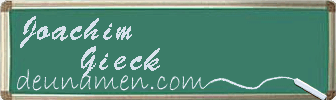 Joachim Gieck Visitenkarte
